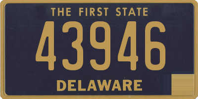 DE license plate 43946
