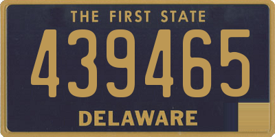 DE license plate 439465