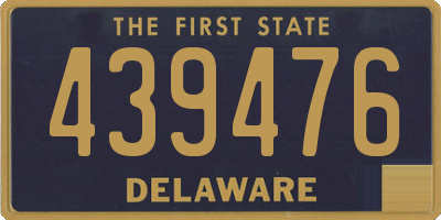 DE license plate 439476
