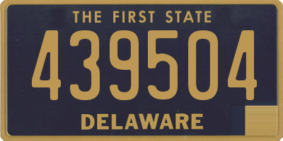 DE license plate 439504