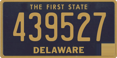 DE license plate 439527