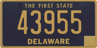 DE license plate 43955