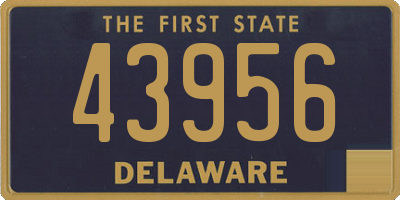 DE license plate 43956