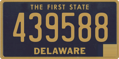 DE license plate 439588