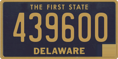 DE license plate 439600