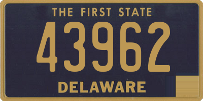 DE license plate 43962