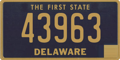 DE license plate 43963