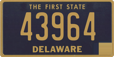 DE license plate 43964