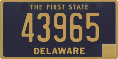 DE license plate 43965