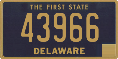 DE license plate 43966