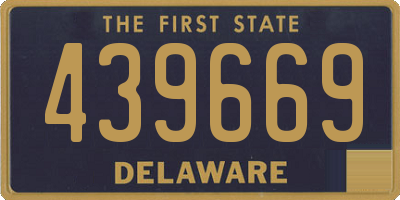 DE license plate 439669
