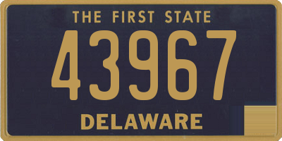 DE license plate 43967