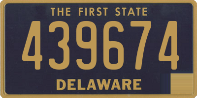DE license plate 439674
