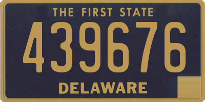 DE license plate 439676