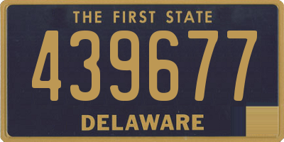 DE license plate 439677