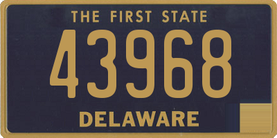 DE license plate 43968