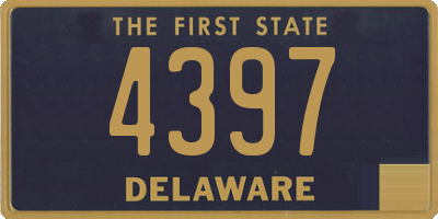 DE license plate 4397