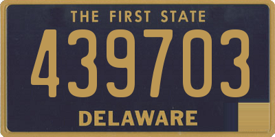 DE license plate 439703