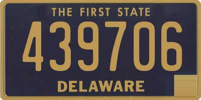 DE license plate 439706