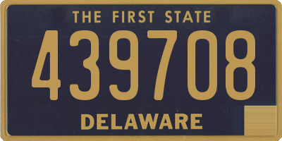 DE license plate 439708