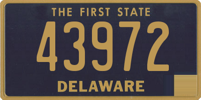 DE license plate 43972
