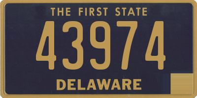 DE license plate 43974