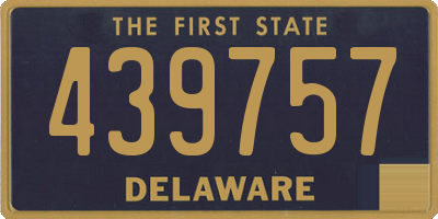 DE license plate 439757