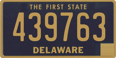 DE license plate 439763