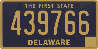 DE license plate 439766