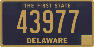 DE license plate 43977