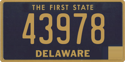 DE license plate 43978