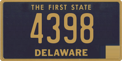 DE license plate 4398