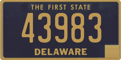 DE license plate 43983