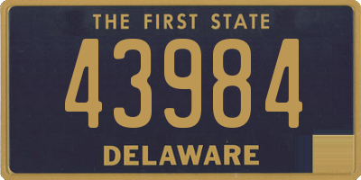 DE license plate 43984