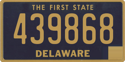 DE license plate 439868