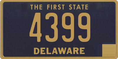 DE license plate 4399