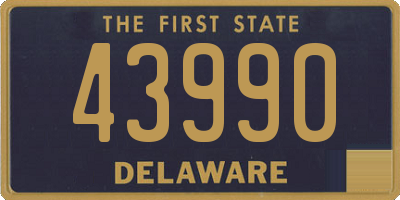 DE license plate 43990