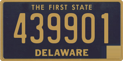 DE license plate 439901