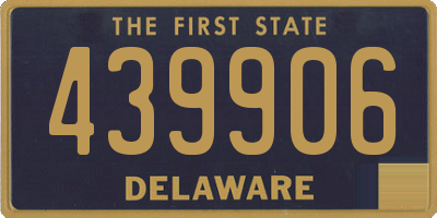DE license plate 439906