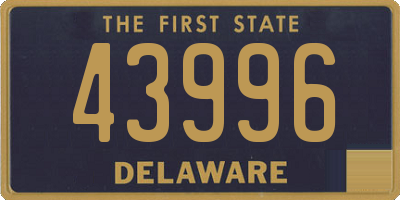 DE license plate 43996