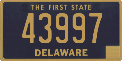 DE license plate 43997