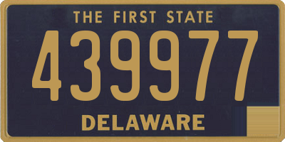 DE license plate 439977