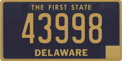 DE license plate 43998