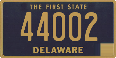 DE license plate 44002