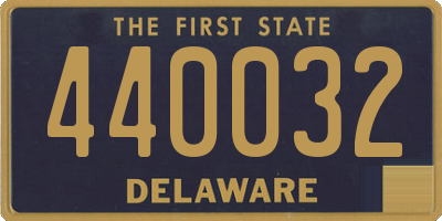 DE license plate 440032