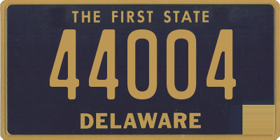 DE license plate 44004