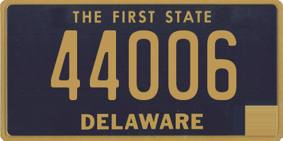 DE license plate 44006