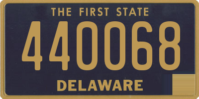DE license plate 440068