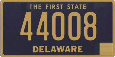 DE license plate 44008