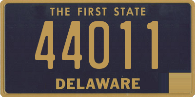 DE license plate 44011